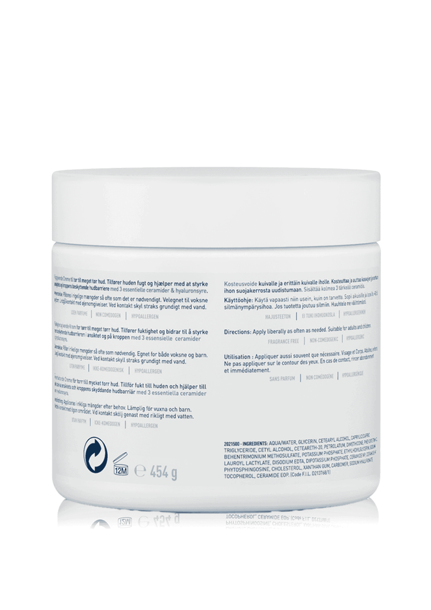 Cerave Moisturizing Cream for Dry Skin with Hyaluronic Acid 454G