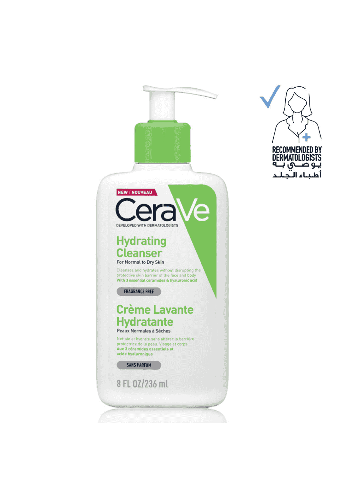 Cerave Hydrating Cleanser for Normal to Dry Skin with Hyaluronic Acid 236Ml