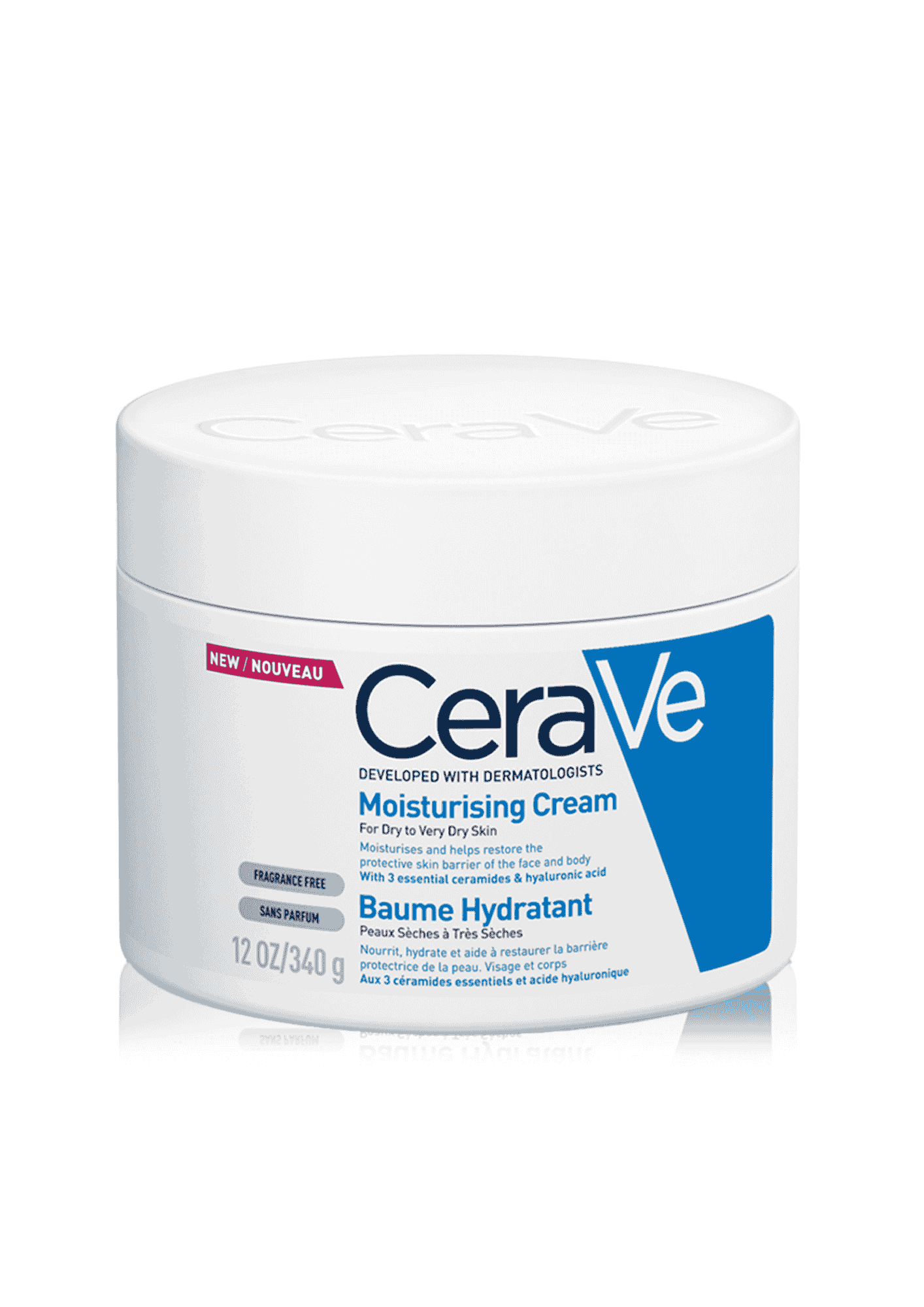 Cerave Moisturizing Cream for Dry Skin with Hyaluronic Acid 340G