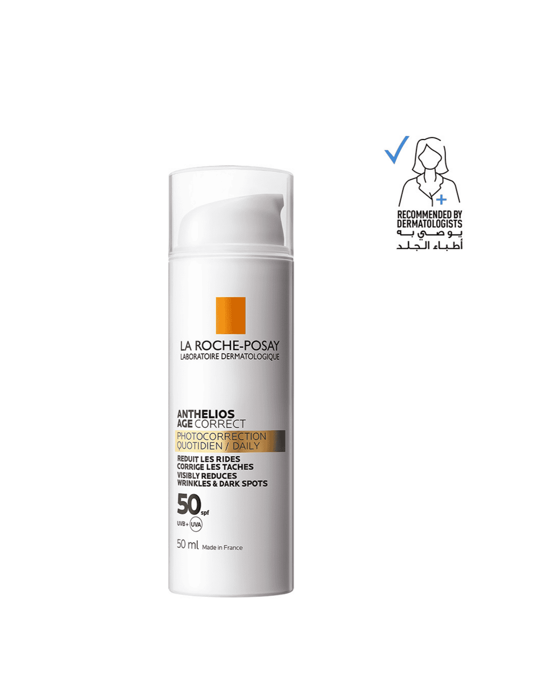 La Roche Posay Anthelios Age Correct SPF50 Anti Ageing Invisible Sunscreen with Niacinamide 50ml