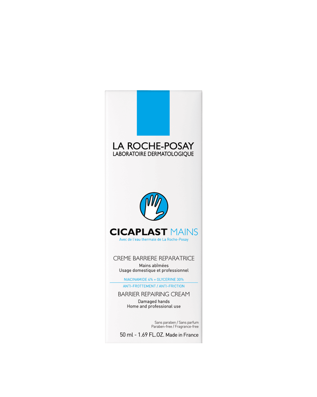 La Roche-Posay Cicaplast Mains Moisturiser for Dry and Damaged Hands 50ml