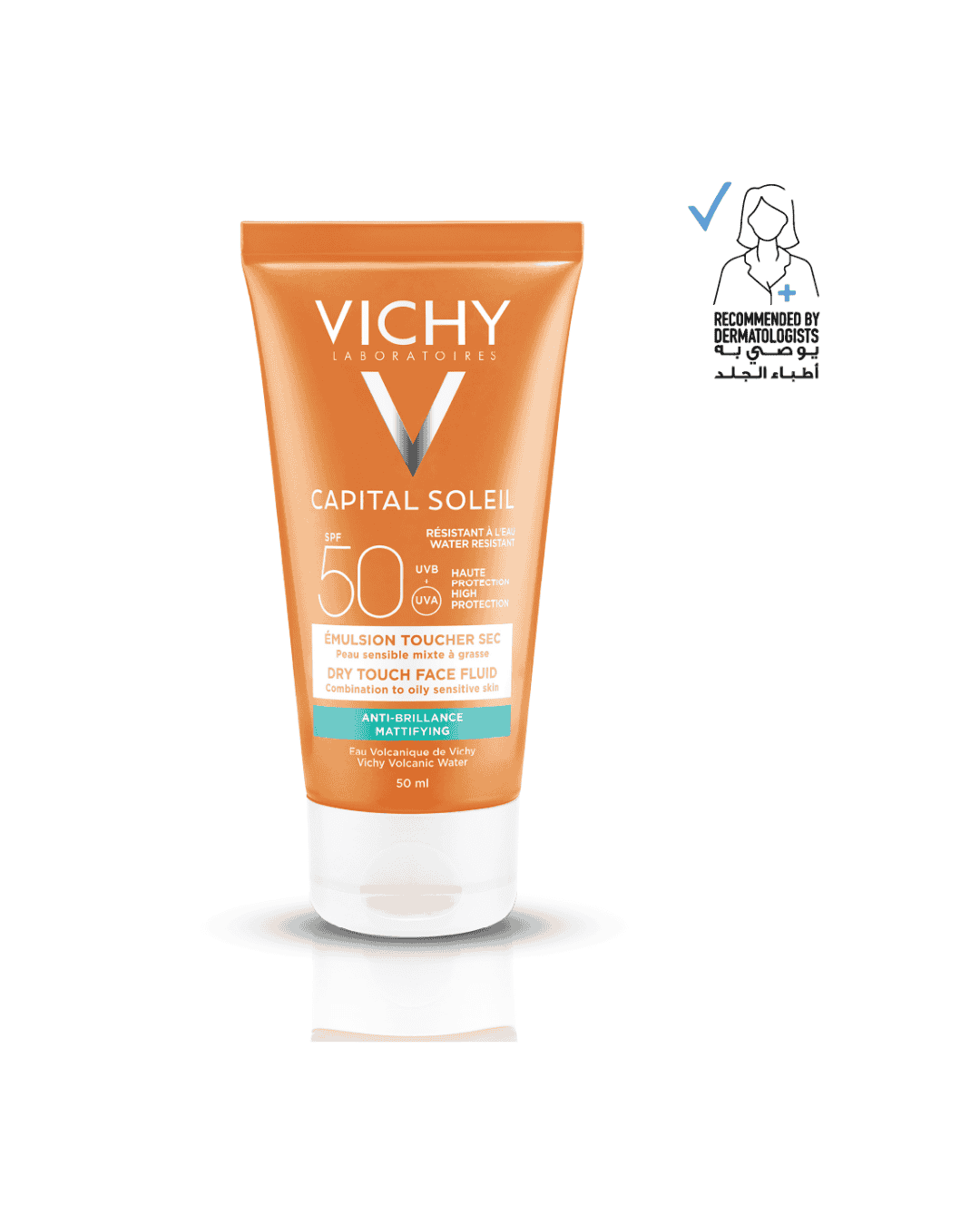 Vichy Capital Soleil Dry Touch Anti Shine Sunscreen for Combination to Oily Skin SPF50 50ml