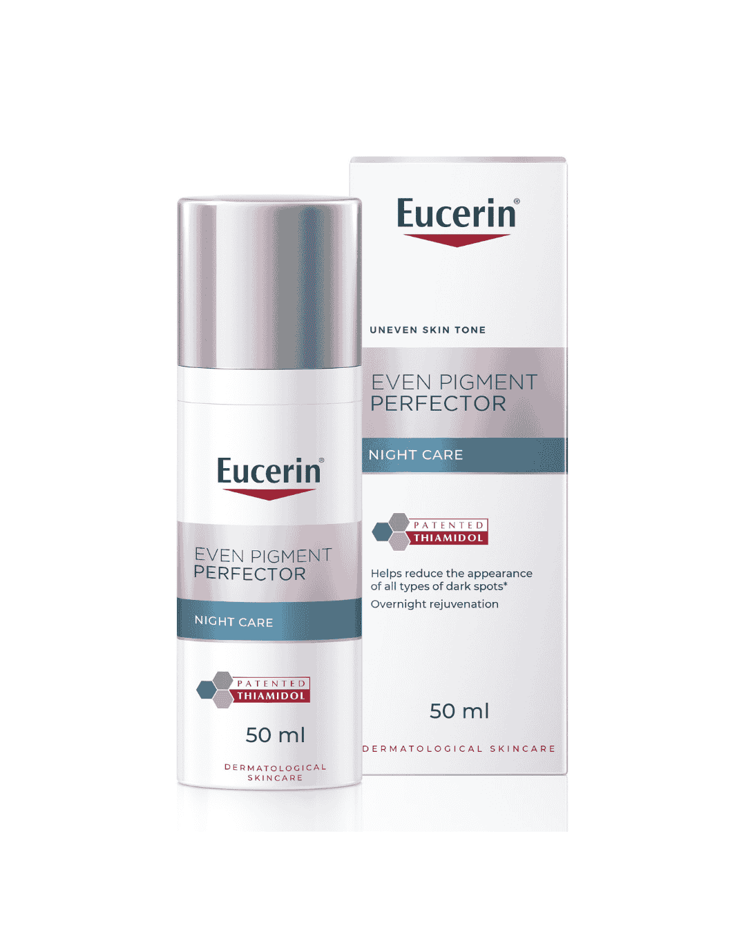 Eucerin Even Pigment Perfector Face Night Cream with Thiamidol, Reduces Dark Spots and Regenerates Skin, Absorbs Quickly, Moisturizer for All Skin Types, 50ml