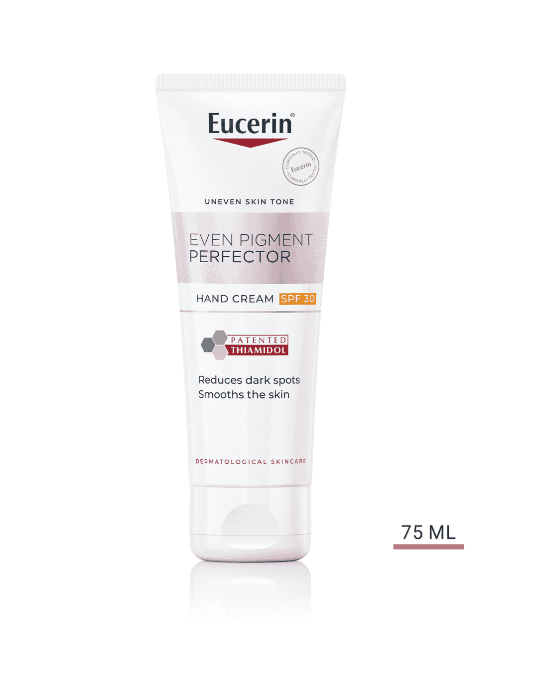 Eucerin Even Pigment Perfector Hand Cream with Thiamidol & Hyaluronic Acid, for Even and Radiant Skin, UVA & UVB Sun Protection SPF30, Moisturizer for All Skin Types, 75ml