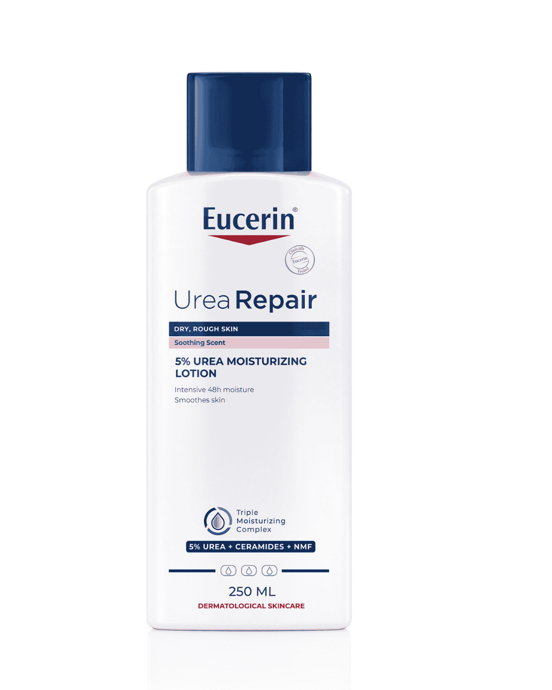 Eucerin Urea Repair Plus 5% Urea Body Lotion, Instant 48-Hour Relief from Dry Skin, Reduces Bumpy Skin and Roughness, Soothing Scent, 250ml