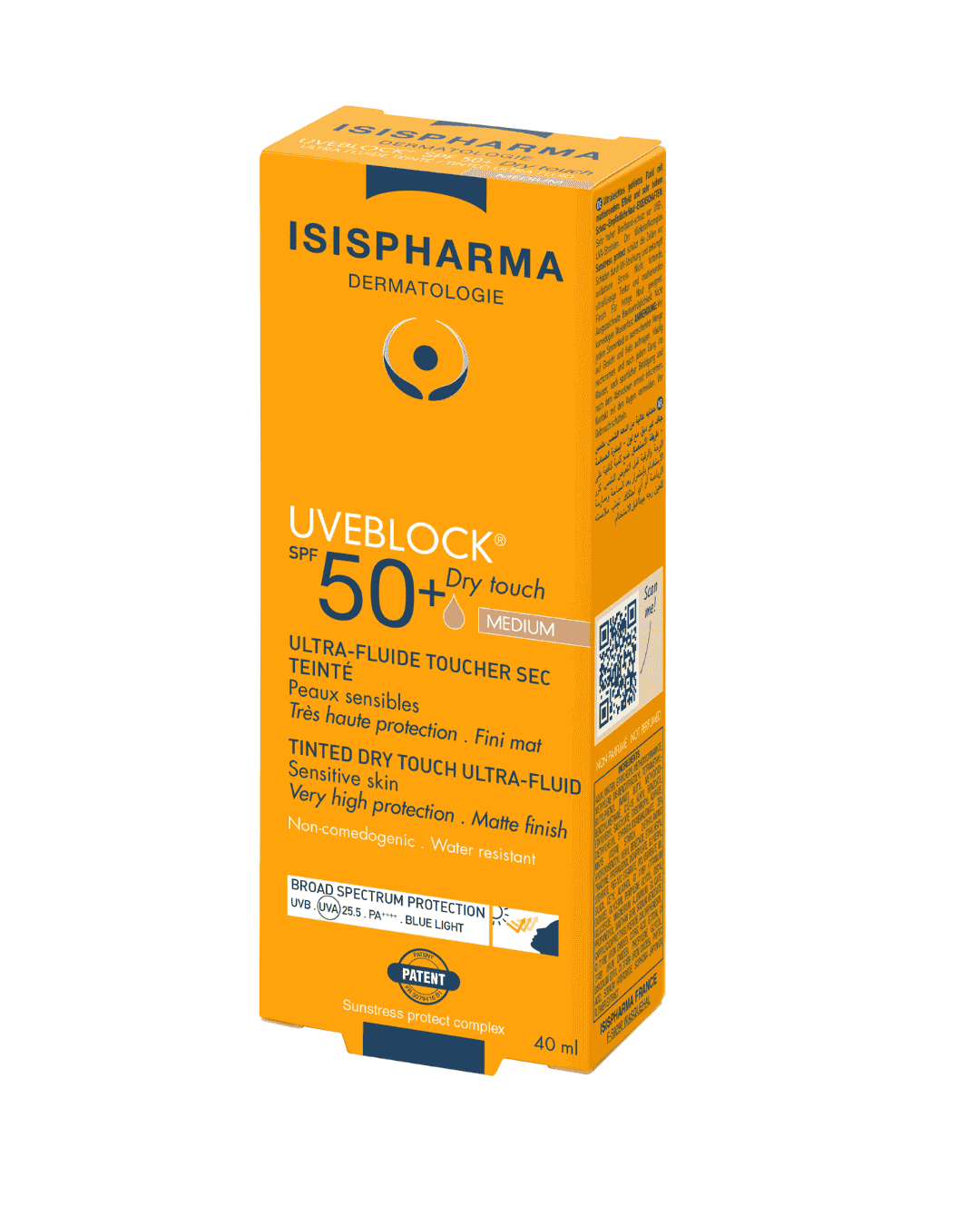 ISISPHARMA UVEBLOCK SPF50+ DRY TOUCH MEDIUM TINTED 40ml