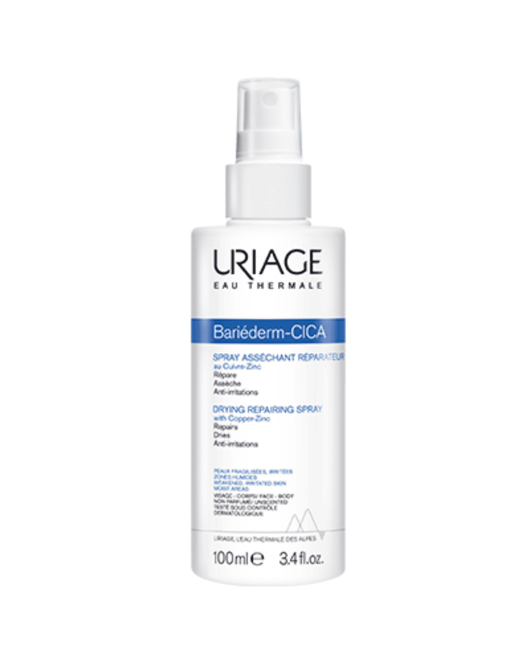 Uriage Bariderm Drying Repairing Spray with Copper-Zinc 100ml