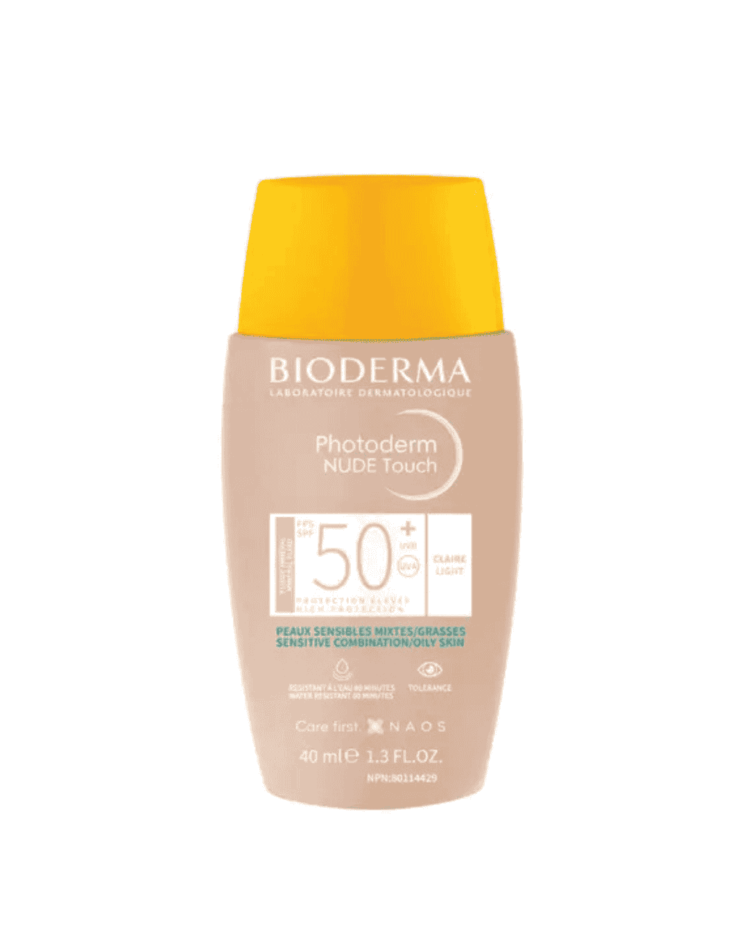 BIODERMA PHOTODERM NUDE TOUCH TEINTEE CLAIRE SPF50+ 40ML