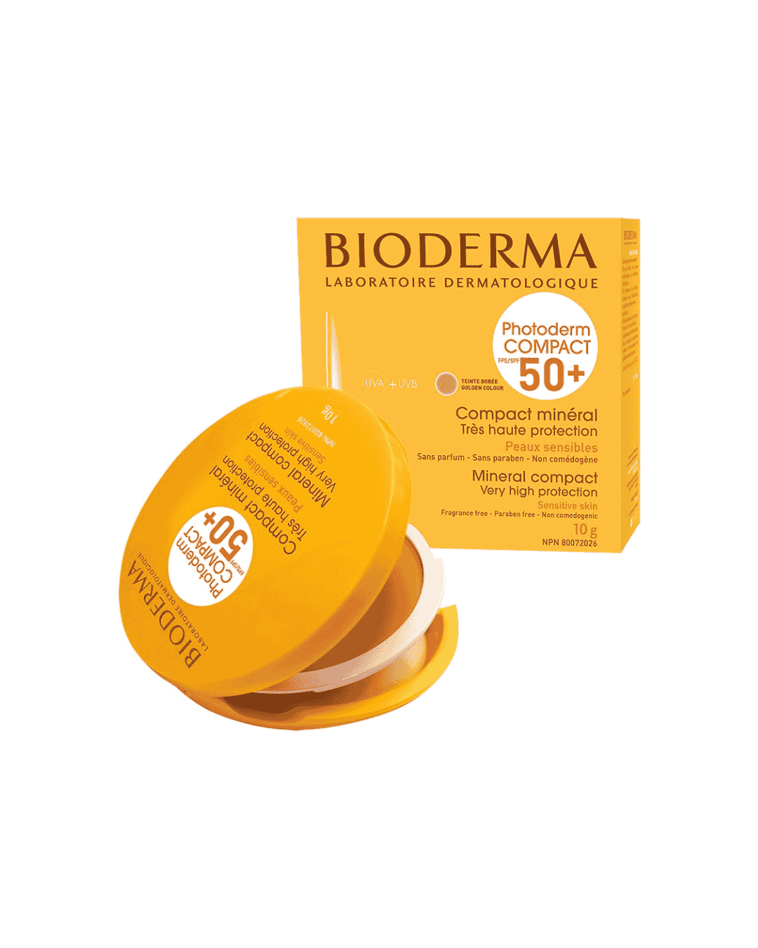 BIODERMA PHOTODERM COMPACT TEINTEE DOREE SPF50+ 10G