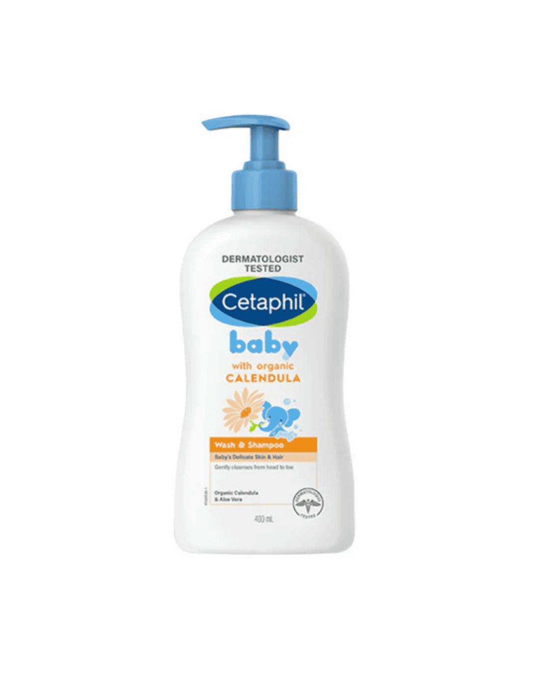 CETAPHIL BABY CALENDULA WASH & SHAMPOO 400ML PUMP