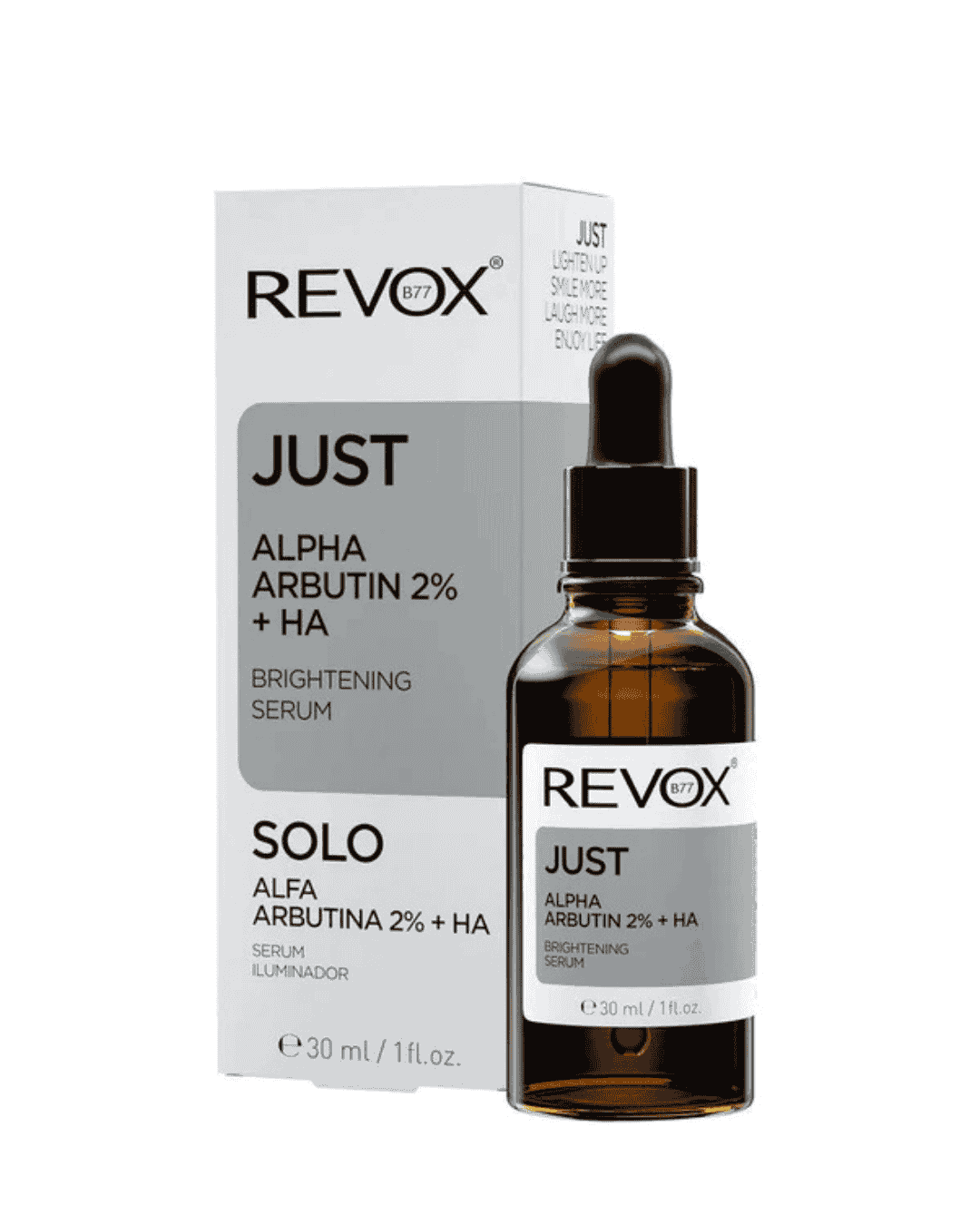 REVOX B77 JUST ALPHA ARBUTIN 2% + HA BRIGHTENING SERUM, 30ml