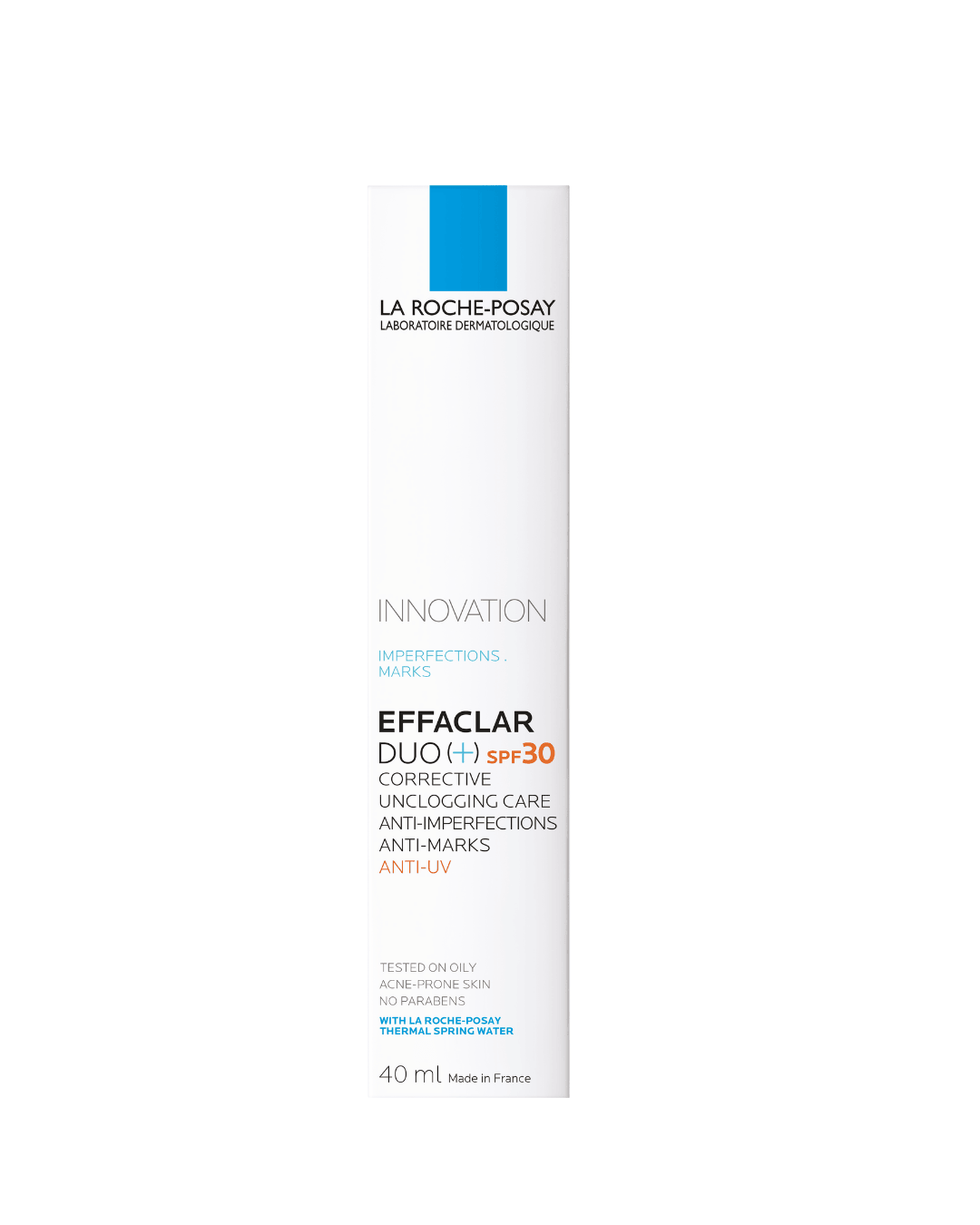 La Roche-Posay Effaclar Duo+ SPF30 Acne Treatment Cream for Oily and Acne Prone Skin 40ml